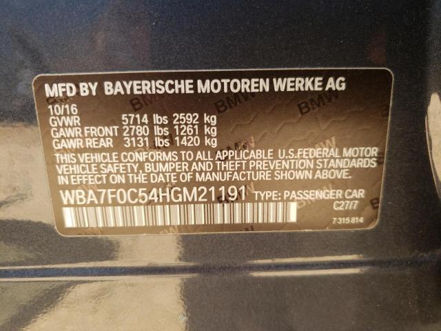 Photo 9 VIN: WBA7F0C54HGM21191 - BMW 750 I 