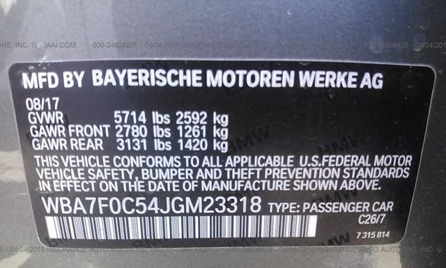 Photo 8 VIN: WBA7F0C54JGM23318 - BMW 750I 