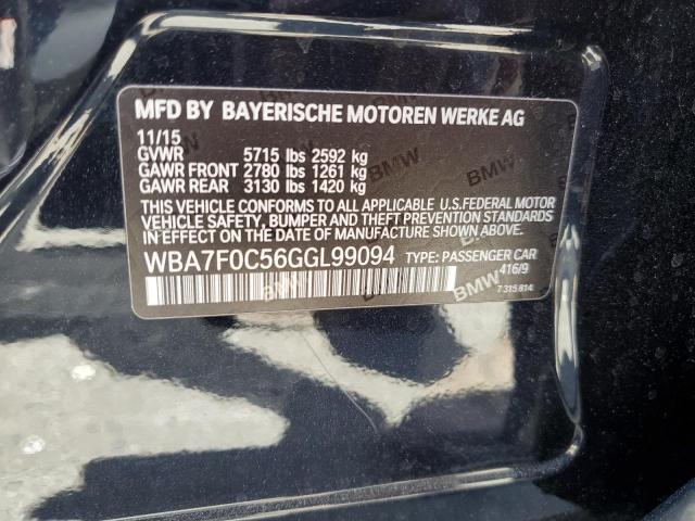 Photo 11 VIN: WBA7F0C56GGL99094 - BMW 750 I 