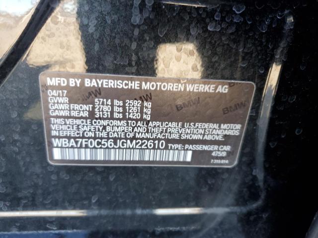 Photo 11 VIN: WBA7F0C56JGM22610 - BMW 750 I 