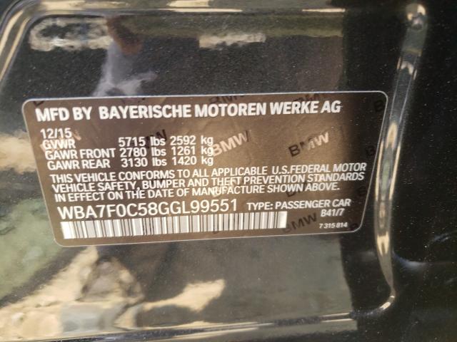 Photo 9 VIN: WBA7F0C58GGL99551 - BMW 750 I 