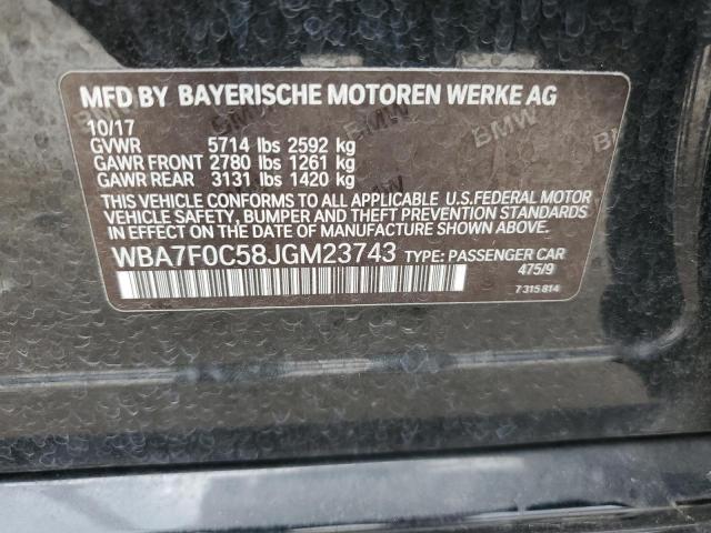 Photo 11 VIN: WBA7F0C58JGM23743 - BMW 750 I 