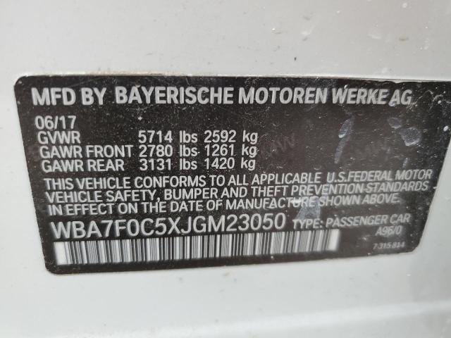 Photo 11 VIN: WBA7F0C5XJGM23050 - BMW 750 I 