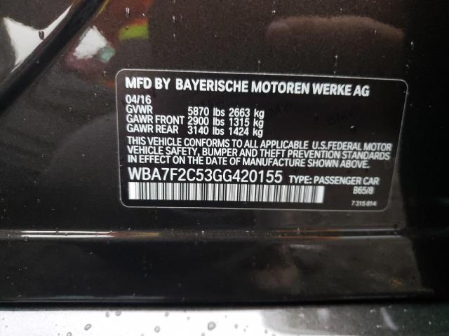 Photo 11 VIN: WBA7F2C53GG420155 - BMW 7 SERIES 