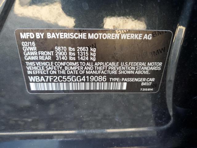 Photo 11 VIN: WBA7F2C55GG419086 - BMW 750 XI 