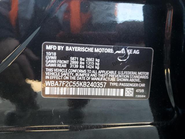 Photo 12 VIN: WBA7F2C55KB240357 - BMW 750 XI 