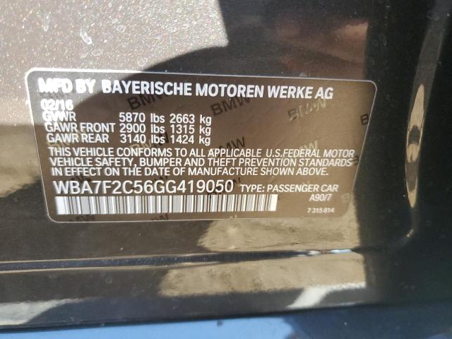 Photo 11 VIN: WBA7F2C56GG419050 - BMW 7 SERIES 