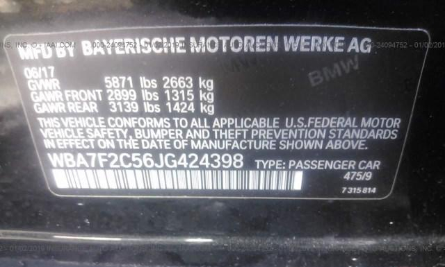 Photo 8 VIN: WBA7F2C56JG424398 - BMW 750I 