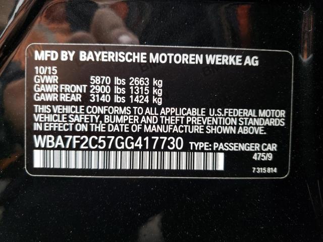 Photo 9 VIN: WBA7F2C57GG417730 - BMW 750I XDRIV 