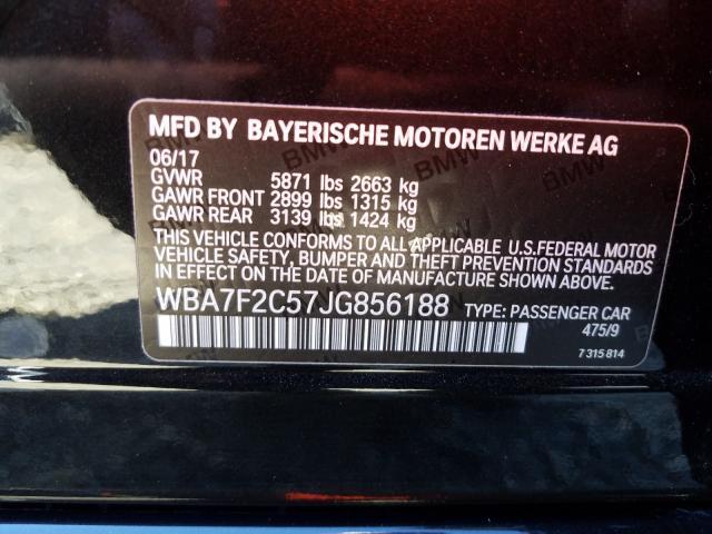 Photo 9 VIN: WBA7F2C57JG856188 - BMW 7 