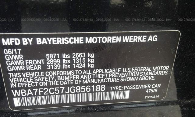 Photo 8 VIN: WBA7F2C57JG856188 - BMW 7 