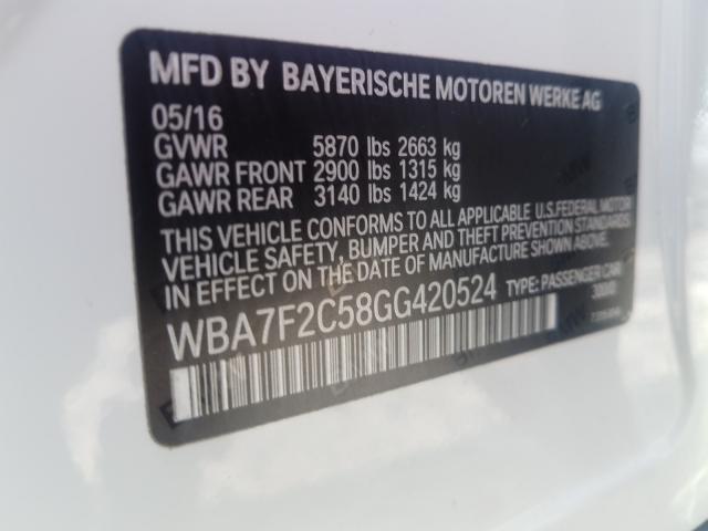 Photo 9 VIN: WBA7F2C58GG420524 - BMW 750 XI 