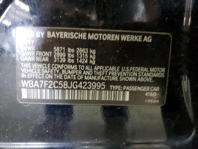 Photo 11 VIN: WBA7F2C58JG423995 - BMW 7 SERIES 