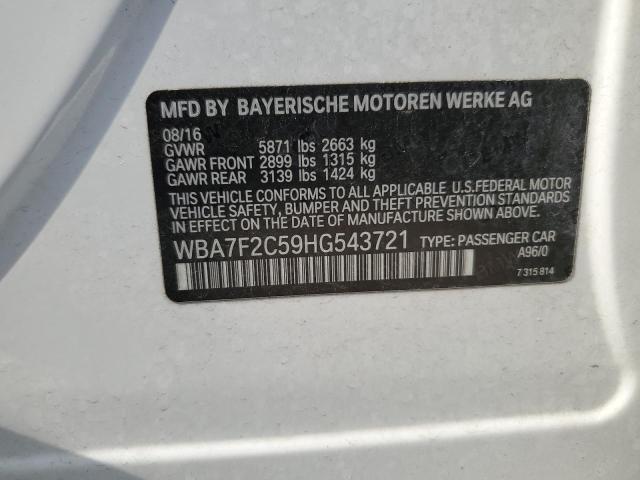 Photo 11 VIN: WBA7F2C59HG543721 - BMW 750 XI 