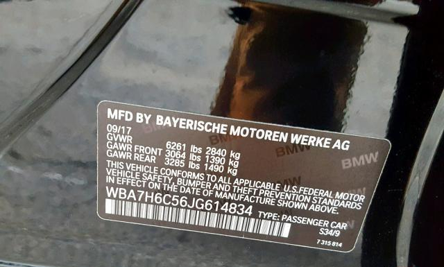 Photo 9 VIN: WBA7H6C56JG614834 - BMW M760 