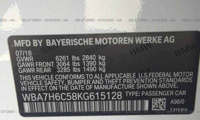 Photo 8 VIN: WBA7H6C58KG615128 - BMW M760 