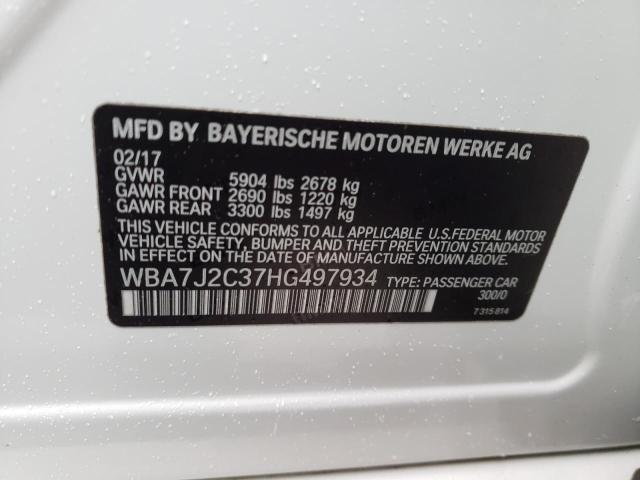 Photo 9 VIN: WBA7J2C37HG497934 - BMW 740 XE 