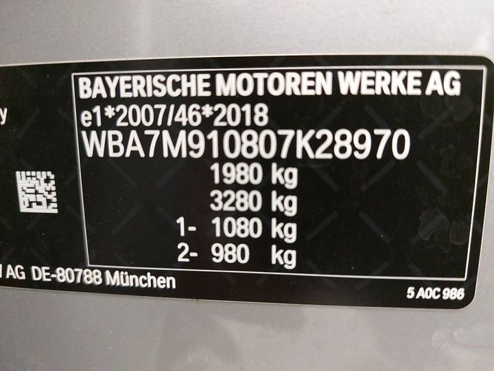 Photo 13 VIN: WBA7M910807K28970 - BMW 1-SERIE '19 