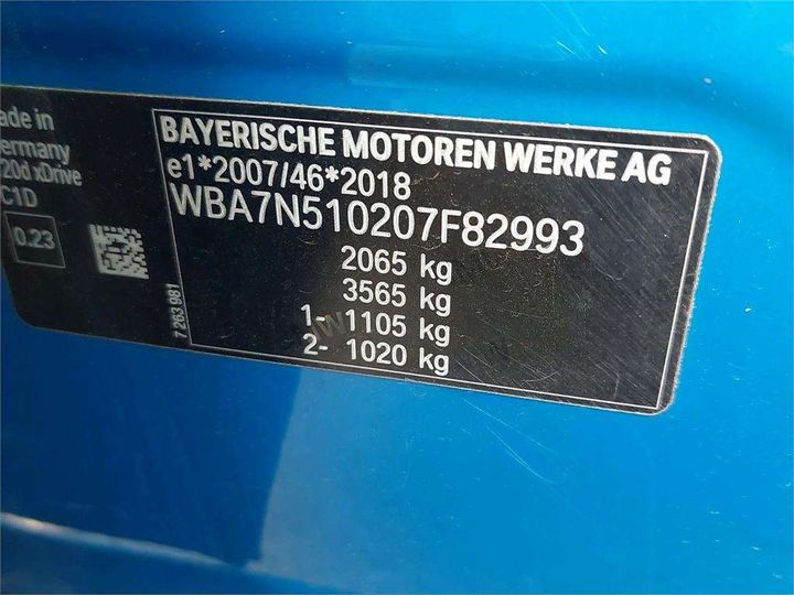 Photo 8 VIN: WBA7N510207F82993 - BMW SERIE 1 