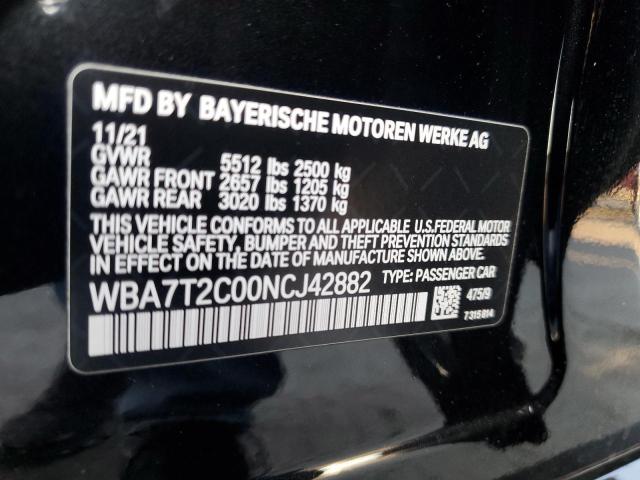 Photo 11 VIN: WBA7T2C00NCJ42882 - BMW 740 I 