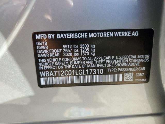 Photo 12 VIN: WBA7T2C01LGL17310 - BMW 7 SERIES 