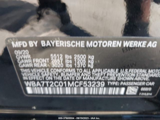 Photo 8 VIN: WBA7T2C01MCF53239 - BMW 7ER 