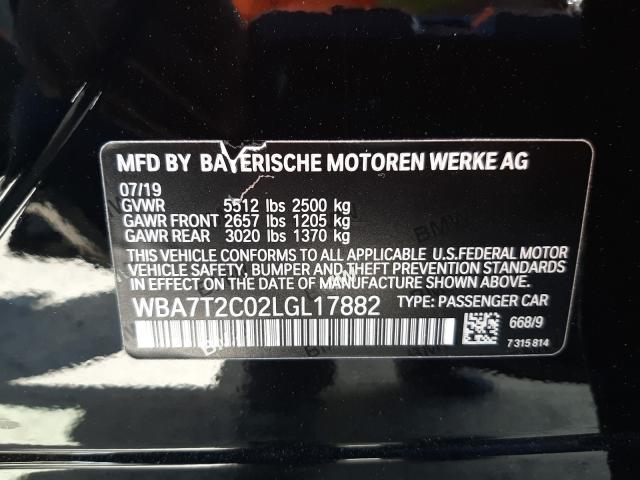 Photo 9 VIN: WBA7T2C02LGL17882 - BMW 740 I 