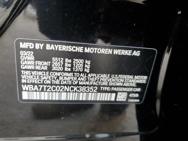 Photo 11 VIN: WBA7T2C02NCK38352 - BMW 7 SERIES 