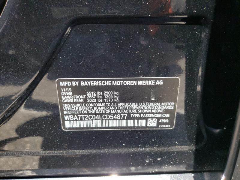 Photo 9 VIN: WBA7T2C04LCD54877 - BMW 740 I 