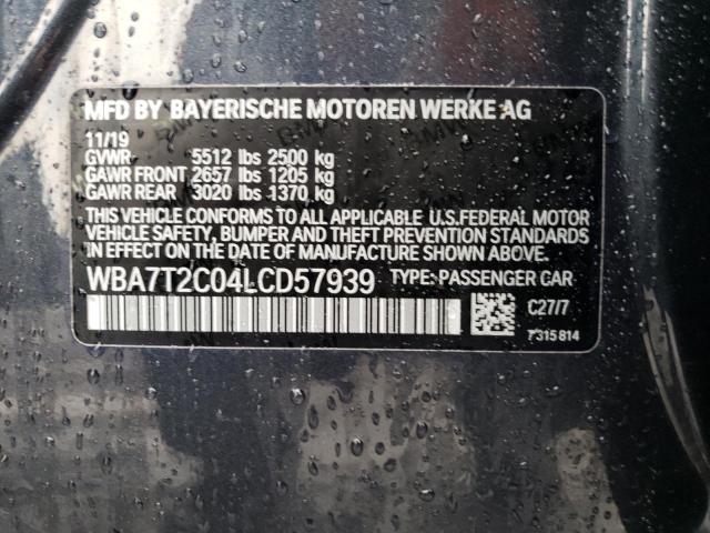 Photo 11 VIN: WBA7T2C04LCD57939 - BMW 740 I 