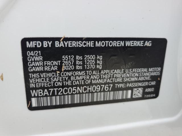 Photo 12 VIN: WBA7T2C05NCH09767 - BMW 740 I 