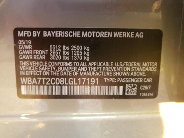 Photo 9 VIN: WBA7T2C08LGL17191 - BMW 740 I 