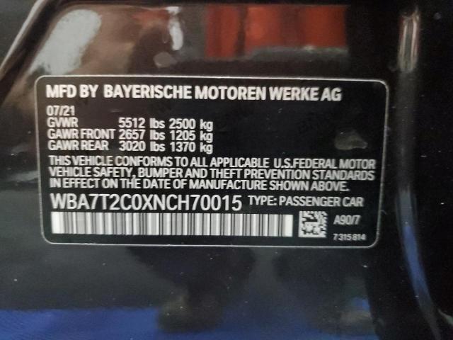 Photo 11 VIN: WBA7T2C0XNCH70015 - BMW 740 I 