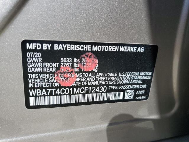 Photo 12 VIN: WBA7T4C01MCF12430 - BMW 7 SERIES 