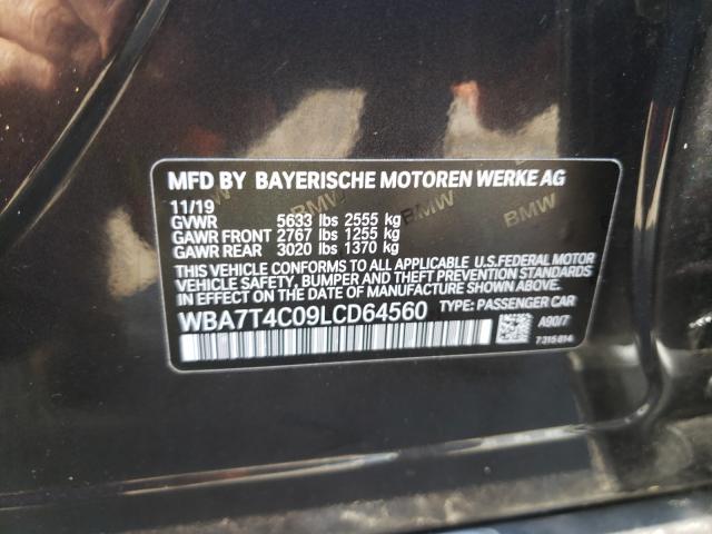 Photo 9 VIN: WBA7T4C09LCD64560 - BMW 7 SERIES 