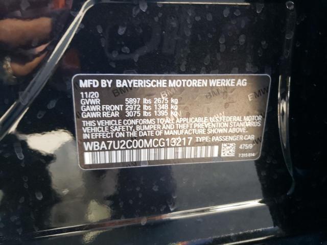 Photo 11 VIN: WBA7U2C00MCG13217 - BMW 750 XI 