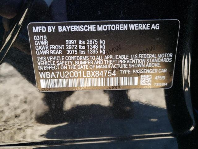 Photo 9 VIN: WBA7U2C01LBX84754 - BMW 750 XI 