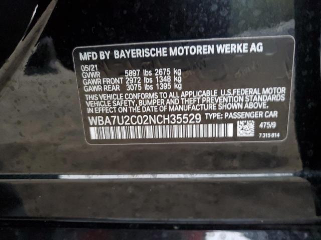 Photo 11 VIN: WBA7U2C02NCH35529 - BMW 7 SERIES 