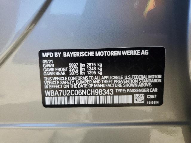 Photo 11 VIN: WBA7U2C06NCH98343 - BMW 750 XI 