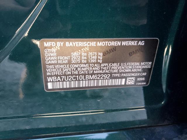 Photo 12 VIN: WBA7U2C10LBM62292 - BMW 7 SERIES 