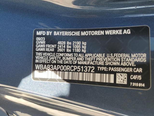 Photo 12 VIN: WBA83AP00RCP51372 - BMW M440I 