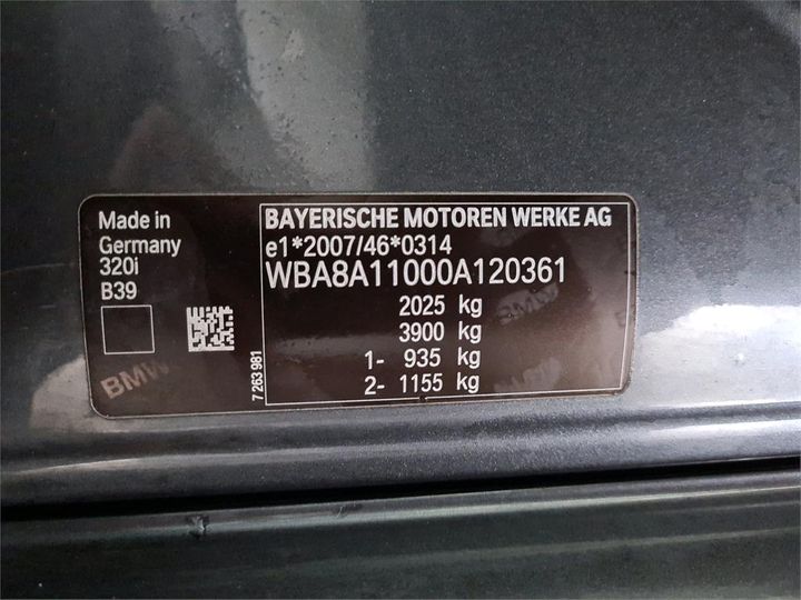 Photo 15 VIN: WBA8A11000A120361 - BMW 320 