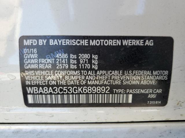 Photo 11 VIN: WBA8A3C53GK689892 - BMW 320 