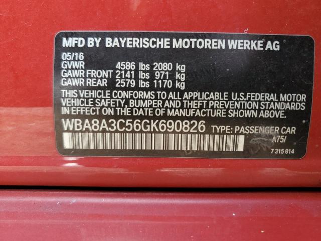 Photo 11 VIN: WBA8A3C56GK690826 - BMW 320 XI 