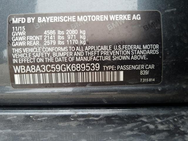 Photo 9 VIN: WBA8A3C59GK689539 - BMW 3 