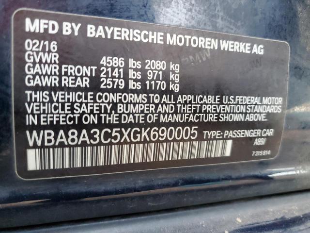 Photo 12 VIN: WBA8A3C5XGK690005 - BMW 320 XI 