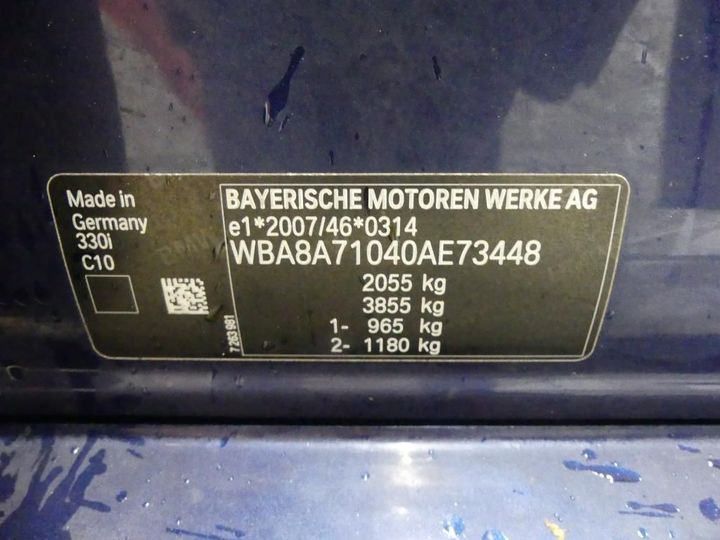 Photo 3 VIN: WBA8A71040AE73448 - BMW 3 