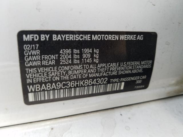 Photo 9 VIN: WBA8A9C36HK864302 - BMW 320 I 