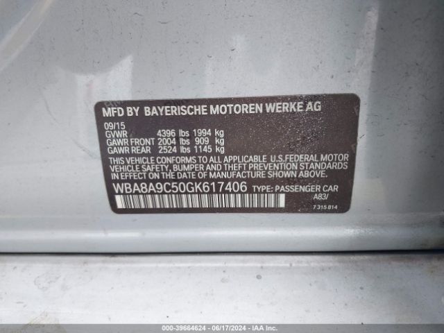 Photo 8 VIN: WBA8A9C50GK617406 - BMW 320I 