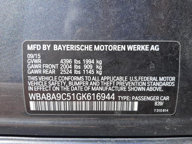 Photo 9 VIN: WBA8A9C51GK616944 - BMW 320 I 